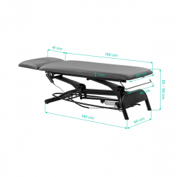Elektrisk behandlingssäng / massagebänk Balance Novus 2 grå