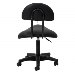 Arbetsstol / sadelstol med ryggstöd 6001B svart