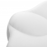 Sadelstol AZZURRO 156F BUMP-UP snövit med ryggstöd