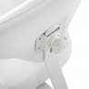 Sadelstol AZZURRO 156F BUMP-UP snövit med ryggstöd
