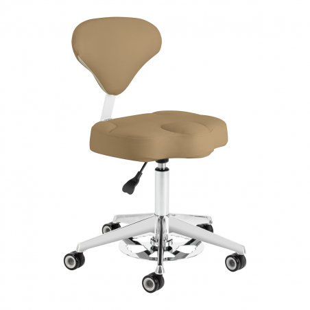 Sadelstol AZZURRO 156F BUMP-UP beige med ryggstöd