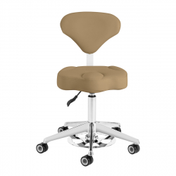 Sadelstol AZZURRO 156F BUMP-UP beige med ryggstöd