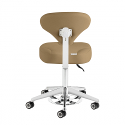 Sadelstol AZZURRO 156F BUMP-UP beige med ryggstöd