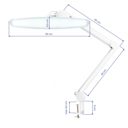 Arbetslampa / bordslampa ELEGANTE BAS LED vit