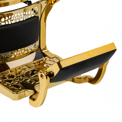 Barberarstol GABBIANO NICCOLO Gold svart