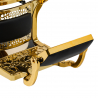 Barberarstol GABBIANO NICCOLO Gold svart
