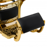 Barberarstol GABBIANO NICCOLO Gold svart