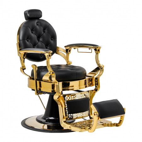 Barberarstol GABBIANO NICCOLO Gold svart