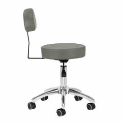 Arbetspall Basic AM-304 grå med ryggstöd