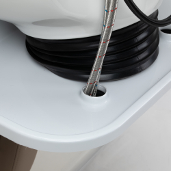 Schamponeringsstol GABBIANO INES beige med elektriskt fotstöd och massage
