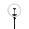 Ringlampa / arbetslampa 13 tum LED svart med stativ