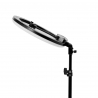 Ringlampa / arbetslampa 13 tum LED svart med stativ