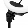 Ringlampa / arbetslampa 13 tum LED svart med stativ