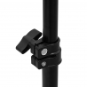 Ringlampa / arbetslampa 13 tum LED svart med stativ