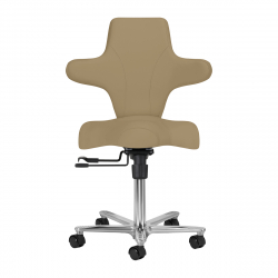 Arbetsstol / sadelstol AZZURRO SPECIAL 152 beige med ryggstöd