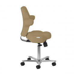 Arbetsstol / sadelstol AZZURRO SPECIAL 152 beige med ryggstöd