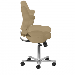 Arbetsstol / sadelstol AZZURRO SPECIAL 152 beige med ryggstöd