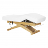 Elektrisk behandlingssäng / massagesäng SPA SILLON SIESTA vit / trä, extra hög, 3-motor
