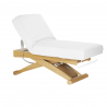 Elektrisk behandlingssäng / massagesäng SPA SILLON SIESTA vit / trä, extra hög, 3-motor