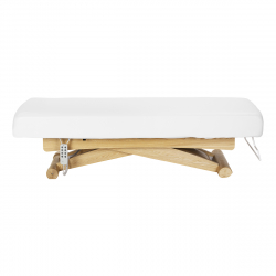Elektrisk behandlingssäng / massagesäng SPA SILLON SIESTA vit / trä, extra hög, 3-motor