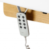Elektrisk behandlingssäng / massagesäng SPA SILLON SIESTA vit / trä, extra hög, 3-motor