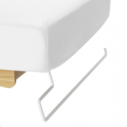 Elektrisk behandlingssäng / massagesäng SPA SILLON SIESTA vit / trä, extra hög, 3-motor