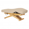 Elektrisk behandlingssäng / massagesäng SPA SILLON SIESTA cappuccino / trä, hög, 3-motor
