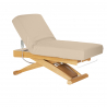 Elektrisk behandlingssäng / massagesäng SPA SILLON SIESTA cappuccino / trä, hög, 3-motor