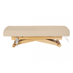 Elektrisk behandlingssäng / massagesäng SPA SILLON SIESTA cappuccino / trä, hög, 3-motor