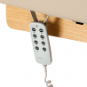 Elektrisk behandlingssäng / massagesäng SPA SILLON SIESTA cappuccino / trä, hög, 3-motor