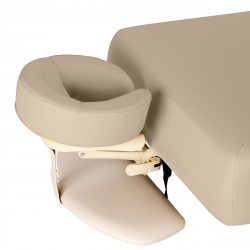 Elektrisk behandlingssäng / massagesäng SPA SILLON SIESTA cappuccino / trä, hög, 3-motor