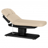 Elektrisk behandlingssäng / massagesäng SPA SILLON RELAX cappuccino / svart trä, 3-motor