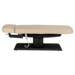 Elektrisk behandlingssäng / massagesäng SPA SILLON RELAX cappuccino / svart trä, 3-motor