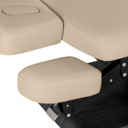 Elektrisk behandlingssäng / massagesäng SPA SILLON RELAX cappuccino / svart trä, 3-motor