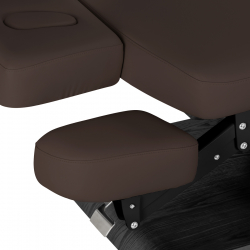 Elektrisk behandlingssäng / massagesäng SPA SILLON RELAX mörkbrun / svart trä, 3-motor