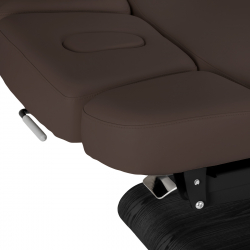 Elektrisk behandlingssäng / massagesäng SPA SILLON RELAX mörkbrun / svart trä, 3-motor
