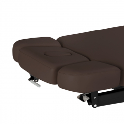 Elektrisk behandlingssäng / massagesäng SPA SILLON RELAX mörkbrun / svart trä, 3-motor