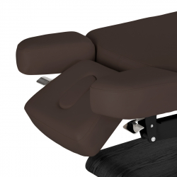 Elektrisk behandlingssäng / massagesäng SPA SILLON RELAX mörkbrun / svart trä, 3-motor