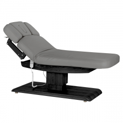 Elektrisk behandlingssäng / massagesäng SPA SILLON RELAX grå / svart trä, 3-motor