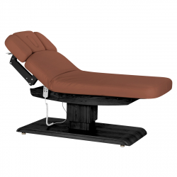 Elektrisk behandlingssäng / massagesäng SPA SILLON RELAX brun / svart trä, 3-motor