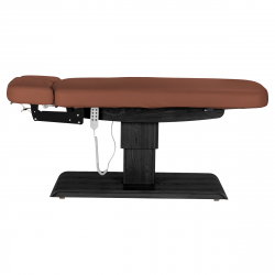 Elektrisk behandlingssäng / massagesäng SPA SILLON RELAX brun / svart trä, 3-motor