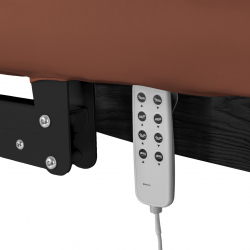 Elektrisk behandlingssäng / massagesäng SPA SILLON RELAX brun / svart trä, 3-motor