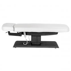 Elektrisk behandlingssäng / massagesäng SPA SILLON RELAX vit / svart trä, 3-motor