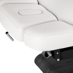 Elektrisk behandlingssäng / massagesäng SPA SILLON RELAX vit / svart trä, 3-motor