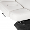 Elektrisk behandlingssäng / massagesäng SPA SILLON RELAX vit / svart trä, 3-motor