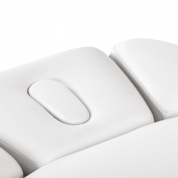Elektrisk behandlingssäng / massagesäng SPA SILLON RELAX vit / svart trä, 3-motor
