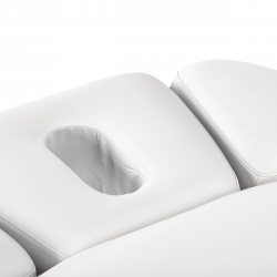 Elektrisk behandlingssäng / massagesäng SPA SILLON RELAX vit / svart trä, 3-motor
