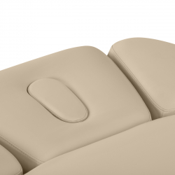 Elektrisk behandlingssäng / massagesäng SPA SILLON RELAX cappuccino / trä, 3-motor