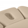 Elektrisk behandlingssäng / massagesäng SPA SILLON RELAX cappuccino / trä, 3-motor