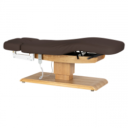 Elektrisk behandlingssäng / massagesäng SPA SILLON RELAX mörkbrun / trä, 3-motor